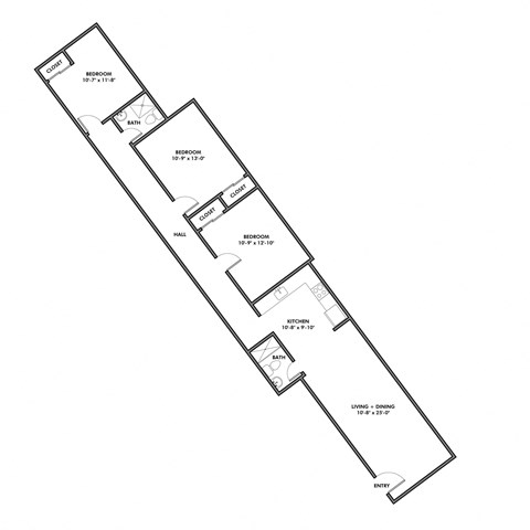 3811-2, 3811-4 at University Commons Apartments, Oakland, Pittsburgh
